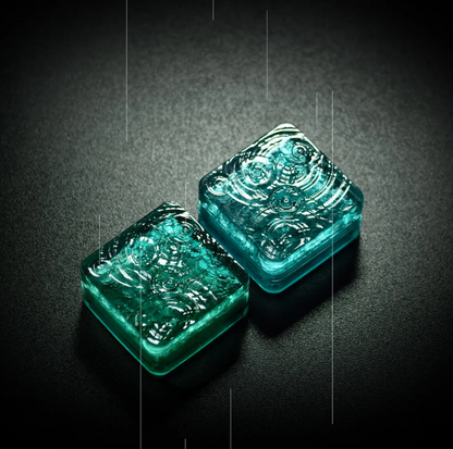 Lake water keycaps, personalized keycaps, single keycap, mechanical keyboard, creative computer desktop matching keycaps, Mechanical keyboard decorative keycaps