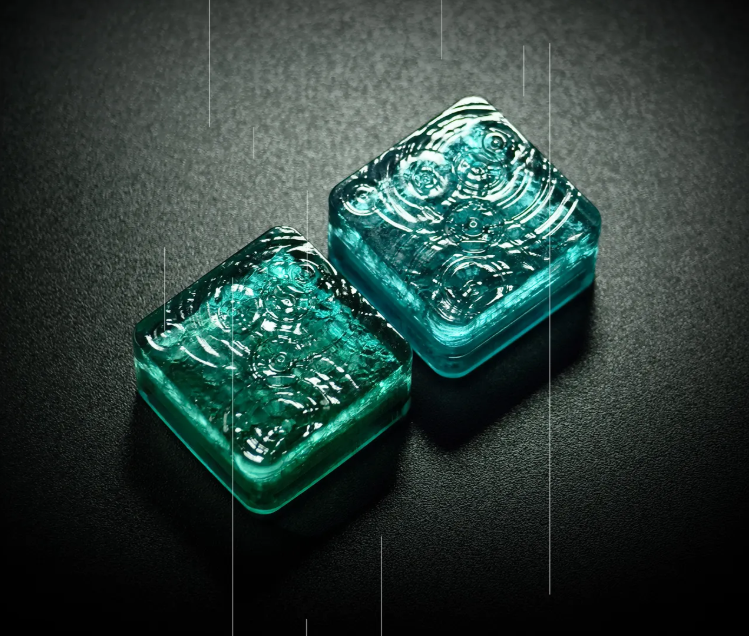 Lake water keycaps, personalized keycaps, single keycap, mechanical keyboard, creative computer desktop matching keycaps, Mechanical keyboard decorative keycaps