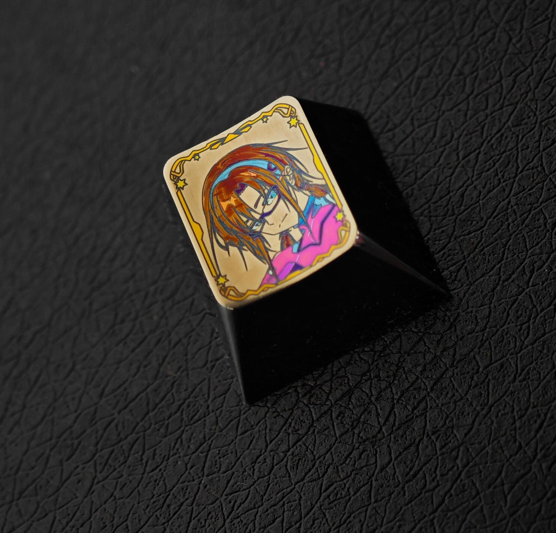 EVA, (Mari Makinami Illustrious) 1U Personalized keycap titanium alloy carved keycap, anodized color, personalized keycap/decorative keycap