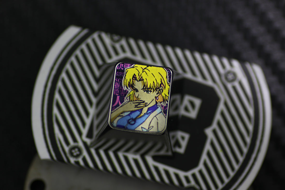 EVA, Akagi Ritsuko. 1 UTitanium carved keycaps, personalized keycaps, decorative keycaps.