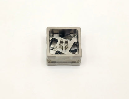 Titanium alloy EDC fan keycaps, titanium alloy movable fan blades, mechanical keyboard decorative keycaps, CNC metal processing customized keycaps