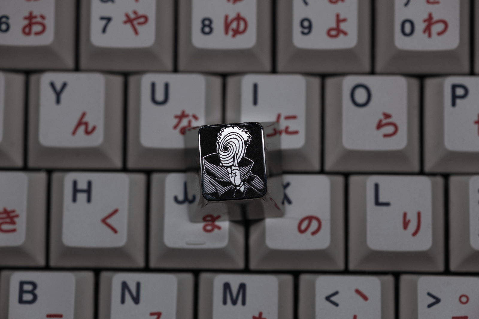 Naruto, Akatsuki collection, 1U titanium alloy personalized keycaps, anime and game character mysterious organization decorative keycaps.