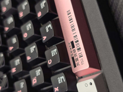 Original design aluminum alloy anode metal keycap set "Vector Breakthrough", mechanical keyboard decorative keycap, metal corrosion-resistant personalized keycap set, compatible with 61/64/68/75/84/87/104 key mechanical keyboard keycap set