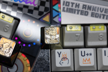 Elden Ring theme, Radahn, 1U titanium alloy personalized keycaps, game theme design personalized keycaps, mechanical keyboard metal decorative keycaps