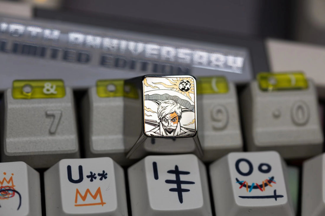 The Seven Deadly Sins，Escanor，1 U titanium alloy personalized keycaps, anime and game culture creative art keycaps, mechanical keyboard decorative keycaps