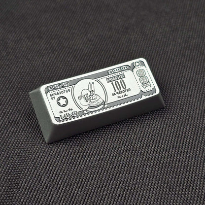 Anime themed design for US dollar bills, featuring aluminum alloy personalized keycaps, 2.25U personalized keycaps, and mechanical keyboard decorative keycaps