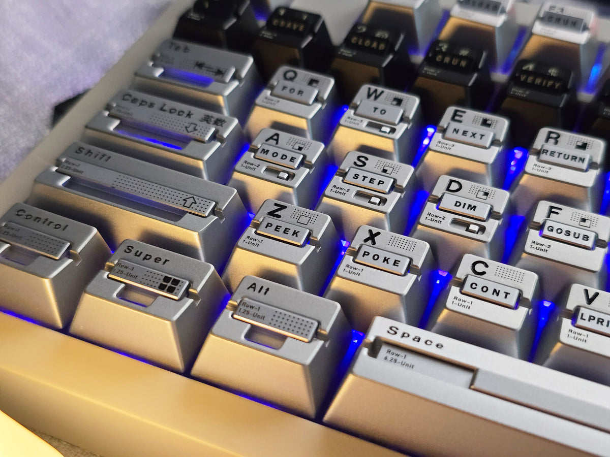 Parameterized V3 Personalized Keycaps Original Design, Unique Shape Metal Decorative Keycaps, Mechanical Keyboard Replacement Metal Corrosion Resistant Anode Keycaps