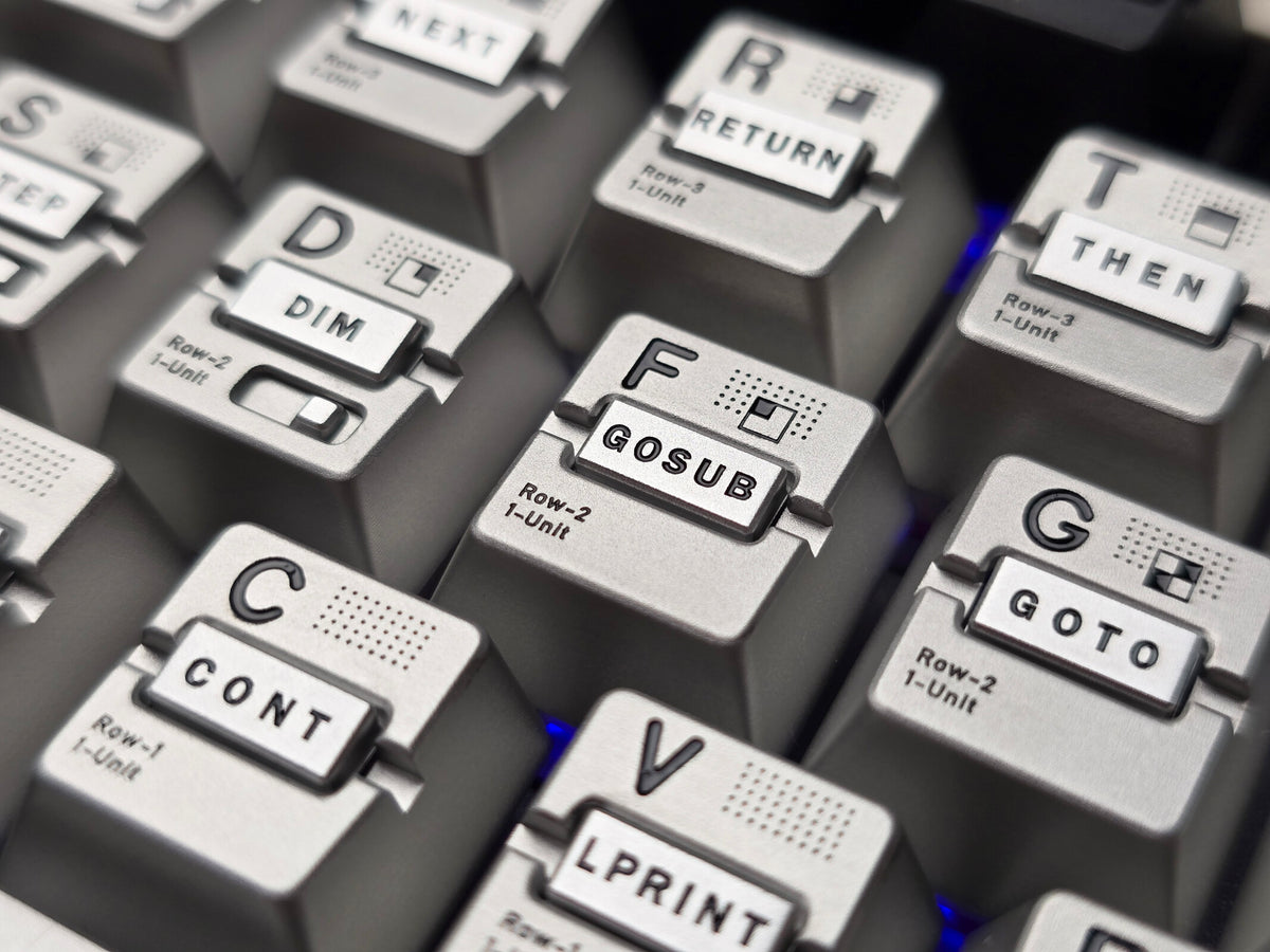 Parameterized V3 Personalized Keycaps Original Design, Unique Shape Metal Decorative Keycaps, Mechanical Keyboard Replacement Metal Corrosion Resistant Anode Keycaps