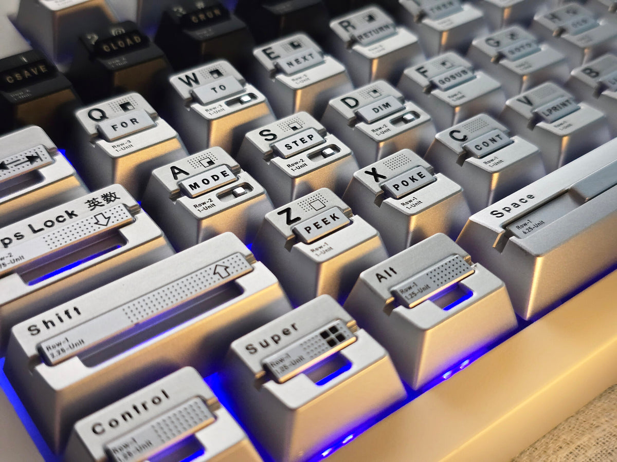 Parameterized V3 Personalized Keycaps Original Design, Unique Shape Metal Decorative Keycaps, Mechanical Keyboard Replacement Metal Corrosion Resistant Anode Keycaps