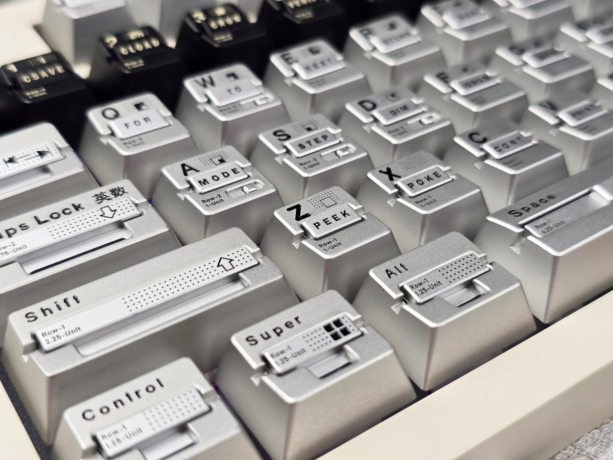 Parameterized V3 Personalized Keycaps Original Design, Unique Shape Metal Decorative Keycaps, Mechanical Keyboard Replacement Metal Corrosion Resistant Anode Keycaps