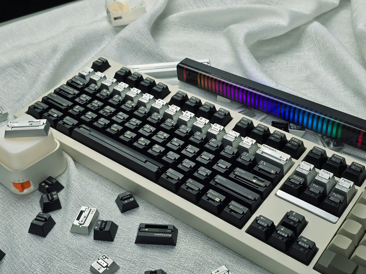 Parameterized V3 Personalized Keycaps Original Design, Unique Shape Metal Decorative Keycaps, Mechanical Keyboard Replacement Metal Corrosion Resistant Anode Keycaps