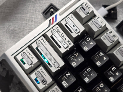 Parameterized V3 Personalized Keycaps Original Design, Unique Shape Metal Decorative Keycaps, Mechanical Keyboard Replacement Metal Corrosion Resistant Anode Keycaps