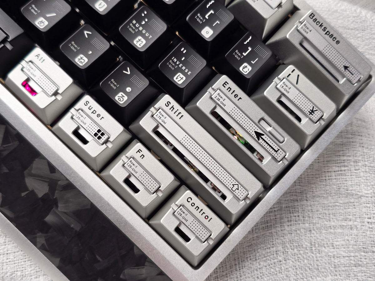 Parameterized V3 Personalized Keycaps Original Design, Unique Shape Metal Decorative Keycaps, Mechanical Keyboard Replacement Metal Corrosion Resistant Anode Keycaps