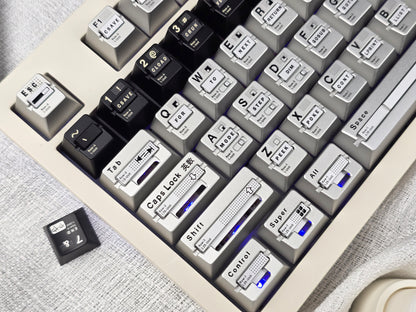 Parameterized V3 Personalized Keycaps Original Design, Unique Shape Metal Decorative Keycaps, Mechanical Keyboard Replacement Metal Corrosion Resistant Anode Keycaps