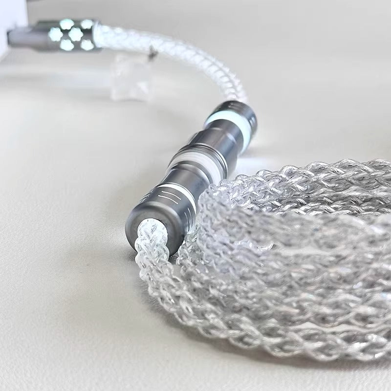 Single crystal copper aviation plug data cable cold white light 8k return rate mechanical keyboard customized manual data cable