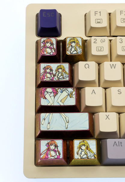 Sword Art Online，YuukiAsuna，Alice， Single piece, set collection. Titanium alloy personalized keycaps, metal peripheral keycaps for anime and game characters