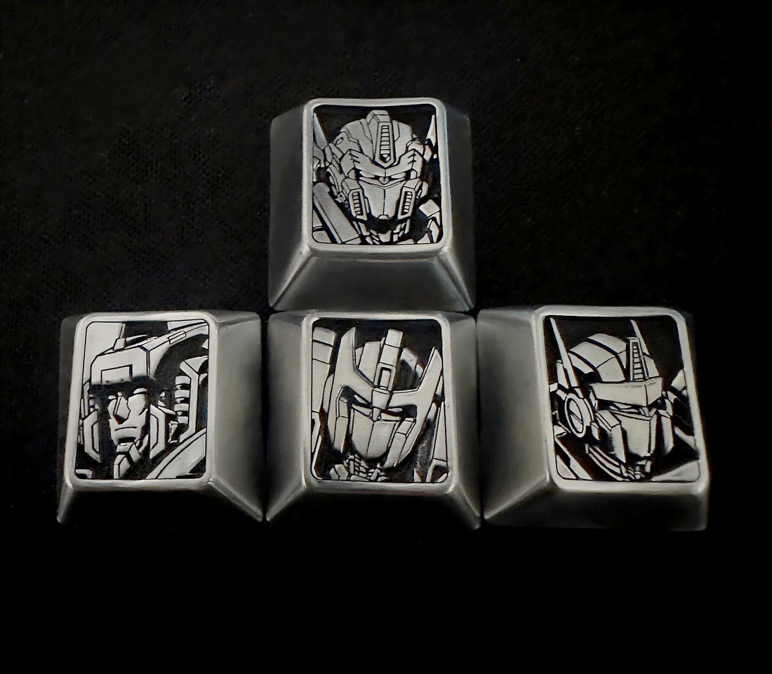 Transformers， Zinc alloy personalized keycaps, directional key sets, anime and game character peripheral keycaps