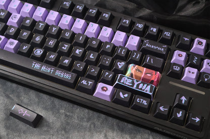 VALORANT, Vampire themed keycap anime game culture creativity peripheral mechanical keycap five sided thermal sublimation PBT material personalized keycap set