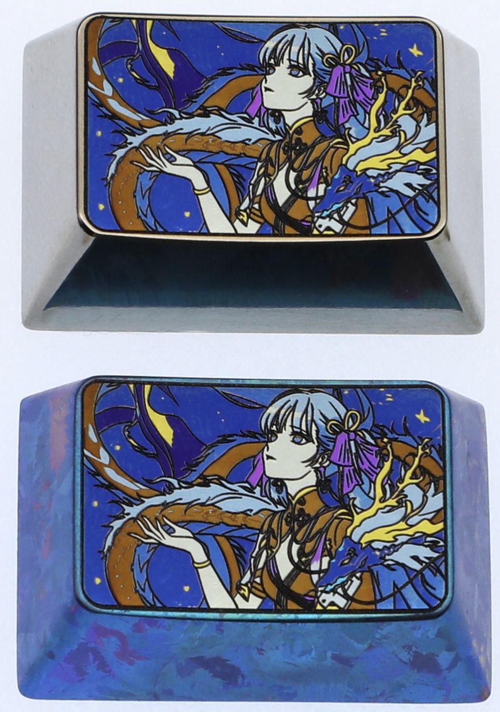 Wuthering Waves, Jinhsi, 1.5U titanium alloy personalized keycaps, metal keycaps for anime and game peripheral characters