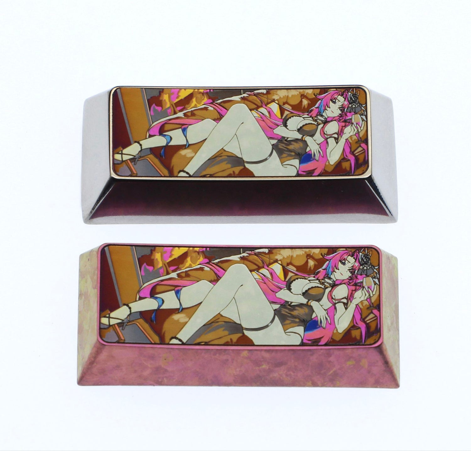 Anchor Panic, 2.25U titanium alloy personalized keycaps, decorative keycaps for anime, gaming, cultural and creative innovation.