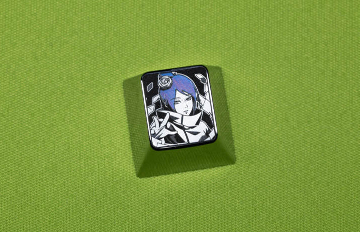 Naruto, Akatsuki collection, 1U titanium alloy personalized keycaps, anime and game character mysterious organization decorative keycaps.