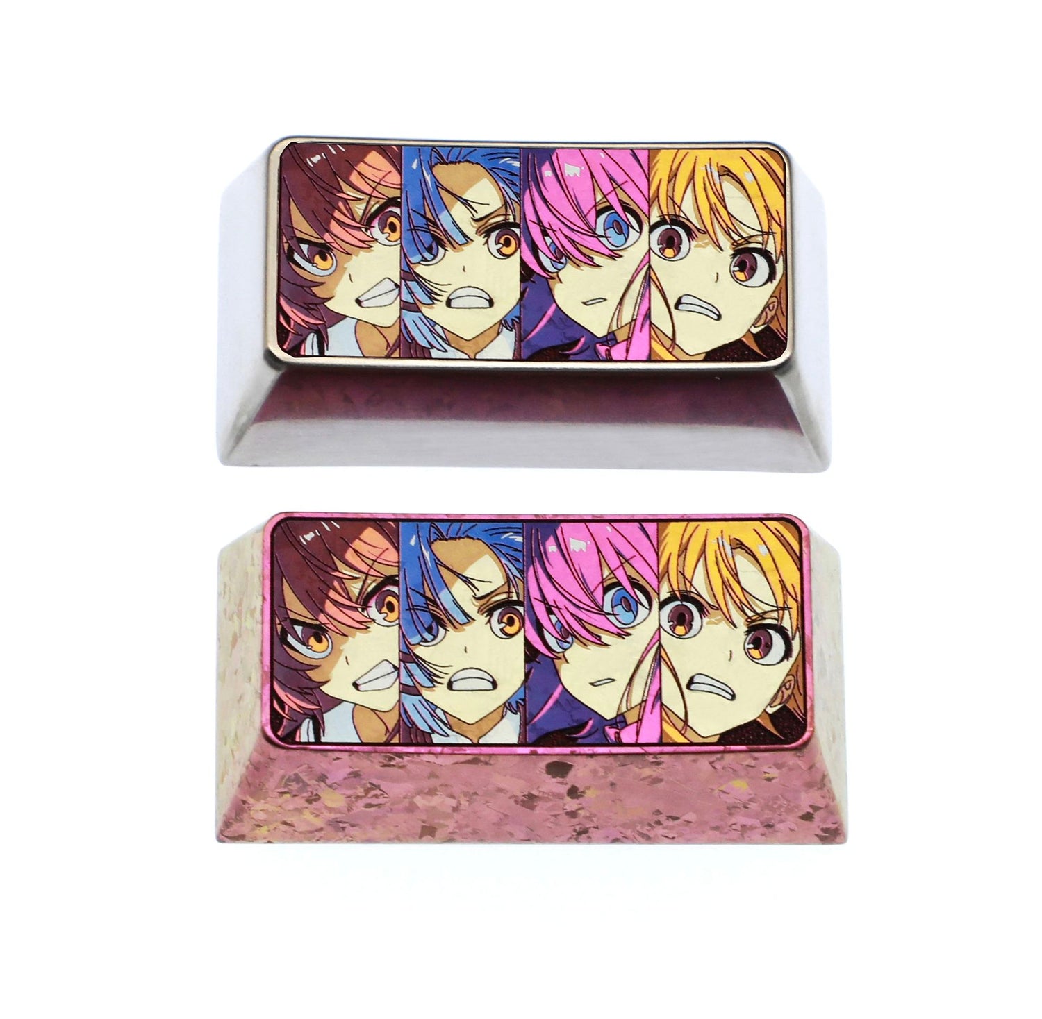 BOCCHI THE ROCK! Character collection, 2U titanium alloy personalized decorative keycaps, metal keycaps carved around anime and game characters