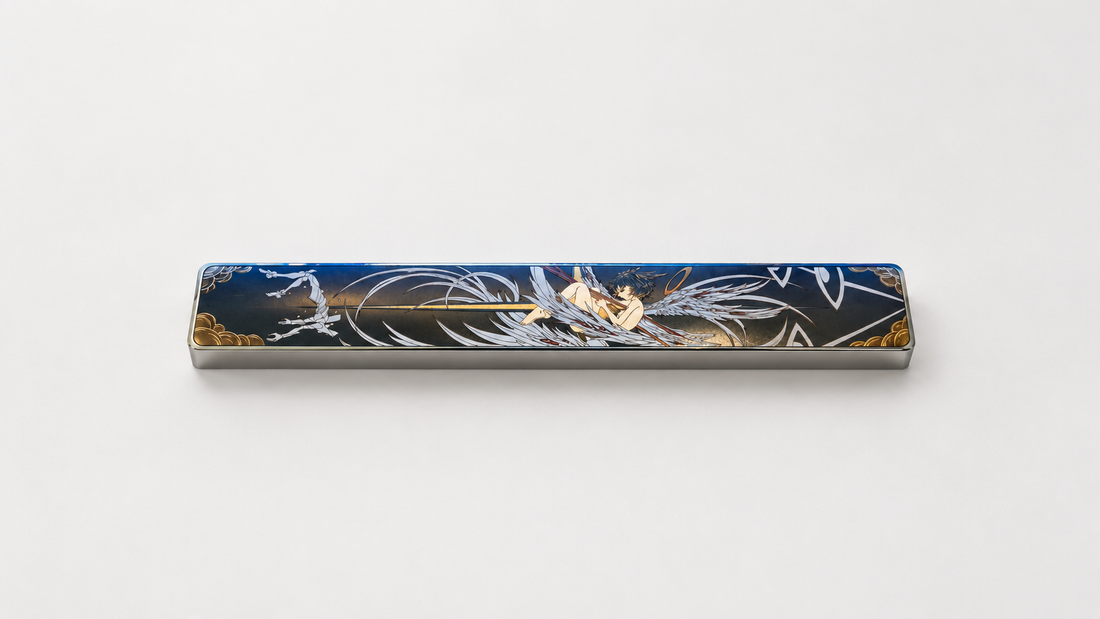 EVA Theme Asuka/ Ayanami Rei，Spear of Longinus 6.25 U Titanium Spacebar, Anime and Game Culture Creative Keycaps, Mechanical Keyboard Decorative Keycaps
