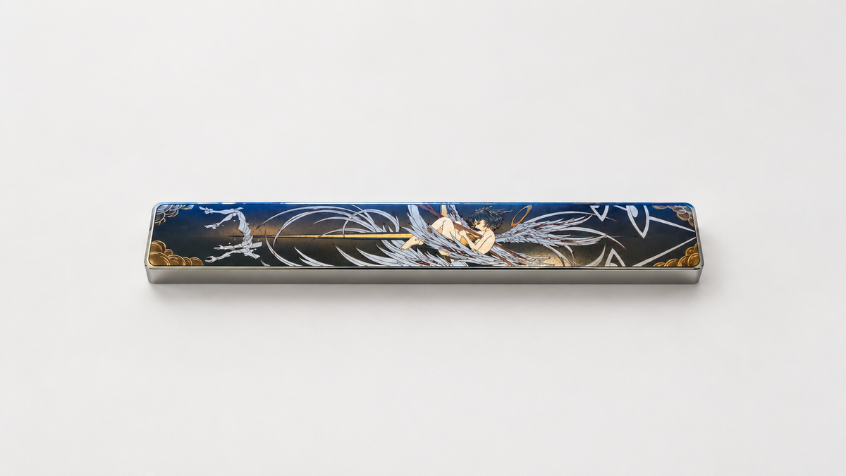 EVA Theme Asuka/ Ayanami Rei，Spear of Longinus 6.25 U Titanium Spacebar, Anime and Game Culture Creative Keycaps, Mechanical Keyboard Decorative Keycaps