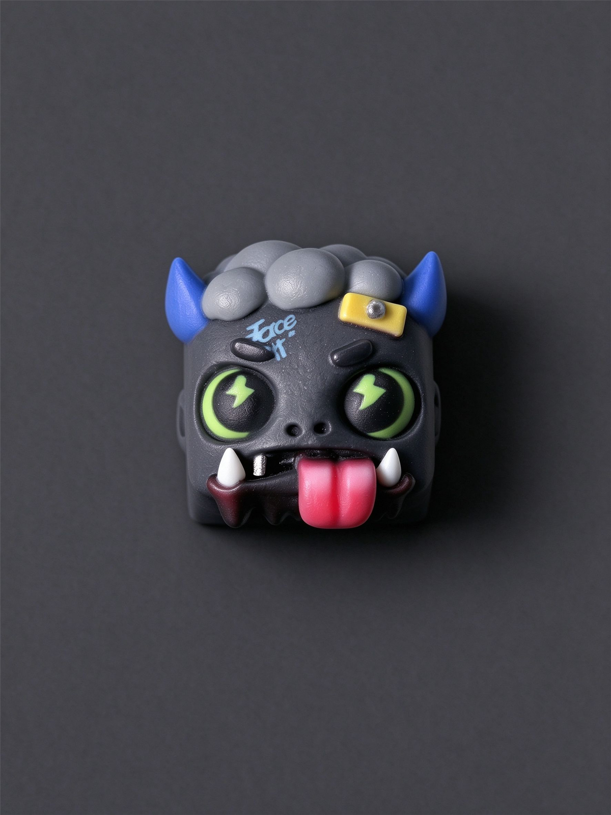 Original design of Little Devil, multi-color resin personalized keycaps that do not fade or corrode, mechanical keyboard decorative keycaps, cute cartoon art keycaps, creative keycaps