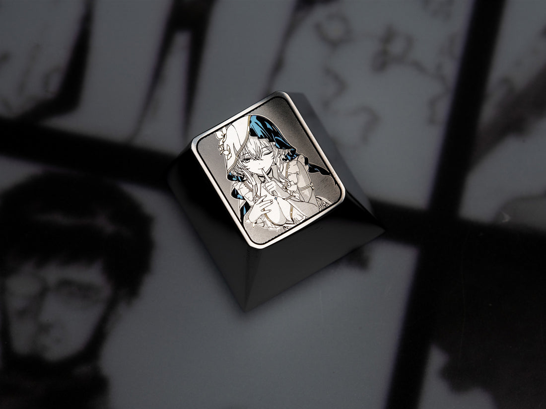Wuthering Waves, The Shorekeeper, 1U titanium alloy personalized keycaps, cultural and creative keycaps for anime and game characters.