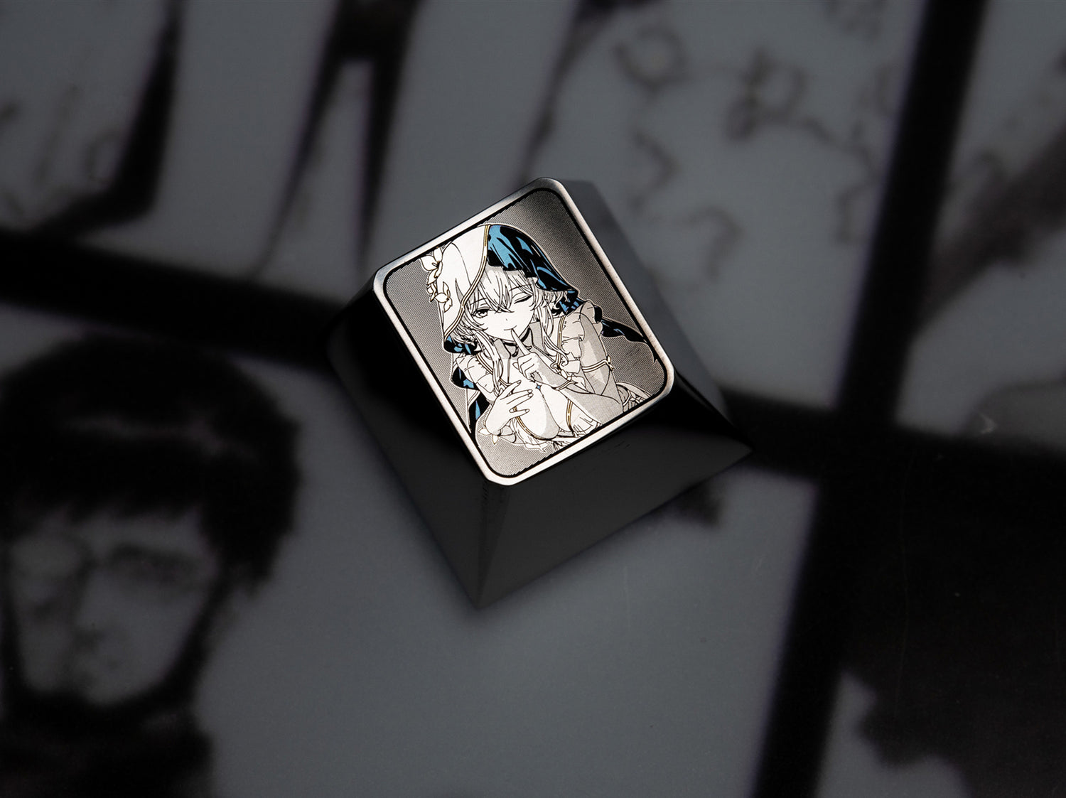 Wuthering Waves, The Shorekeeper, 1U titanium alloy personalized keycaps, cultural and creative keycaps for anime and game characters.