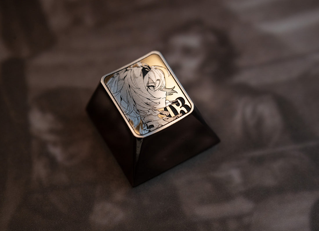 Zenless Zone Zero, Anby 1U titanium alloy personalized metal keycaps, decorative keycaps, gaming keycaps