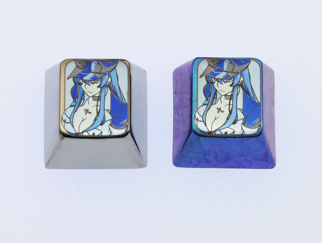 Esdese, Titanium alloy 1U personalized keycaps, metal decorative keycaps, keyboard customized keycaps