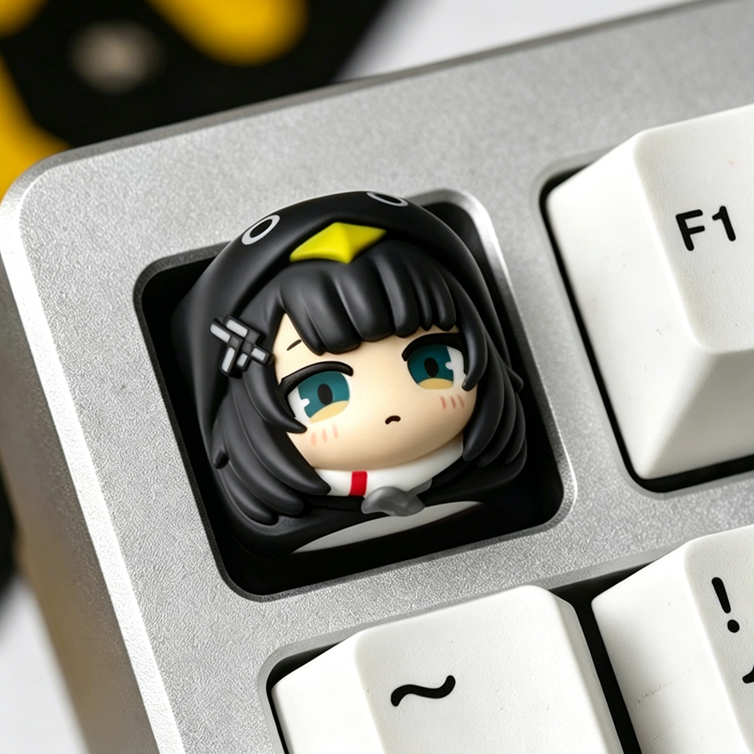 Arknights Penguin Administrator, Multi colored Resin Personalized Keycaps, Anime Game Culture Creative Mechanical Keyboard Decorative Keycaps
