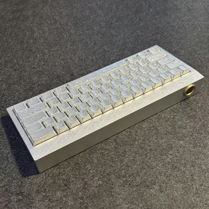 Frost ice crystal ice crack keycap metal texture PBT material decorative keycap original factory highly personalized metal paint artistic pattern keycap