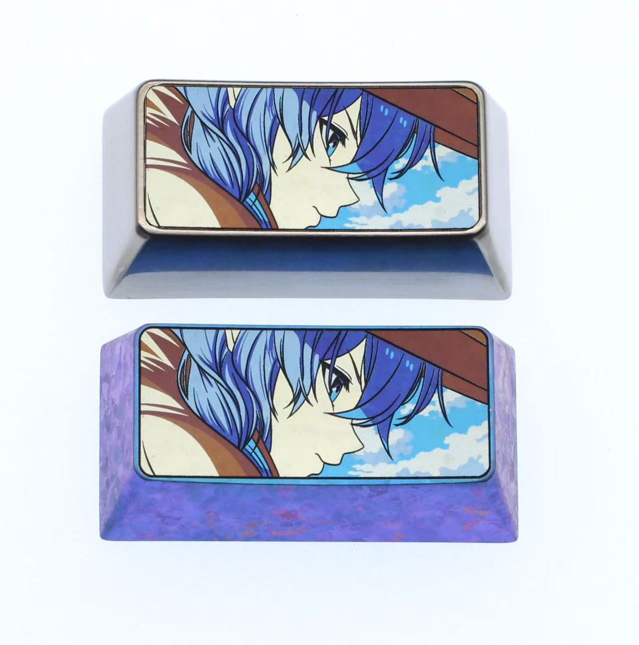 Mushoku Tensei, Roxy2U Backspace Key Titanium Alloy Personalized Keycap, Anime Game Novel Cultural Creative Metal Carving Decorative Keycap.