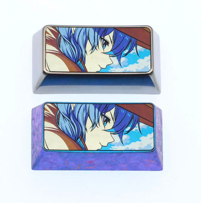 Mushoku Tensei, Roxy2U Backspace Key Titanium Alloy Personalized Keycap, Anime Game Novel Cultural Creative Metal Carving Decorative Keycap.