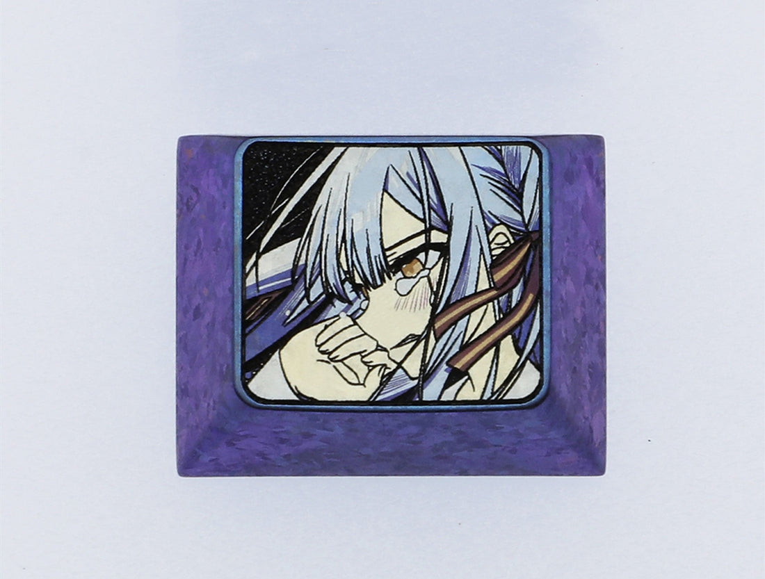 BanG Dream!, 1.25U titanium alloy carved keycaps, personalized keycaps, keyboard decorative keycaps