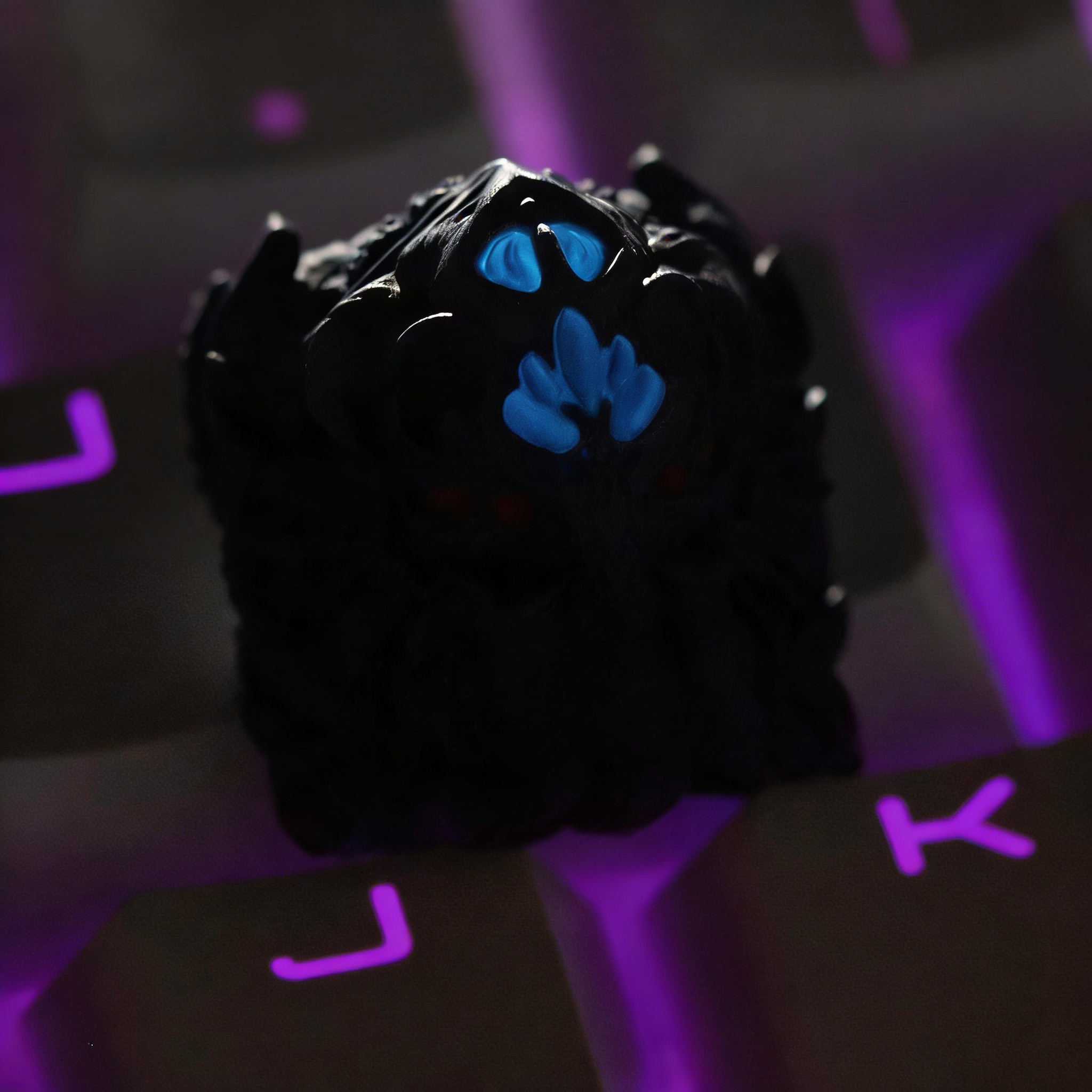 Cthulhu style design personalized keycaps, multi-color resin translucent decorative keycaps, mechanical keyboard art keycaps