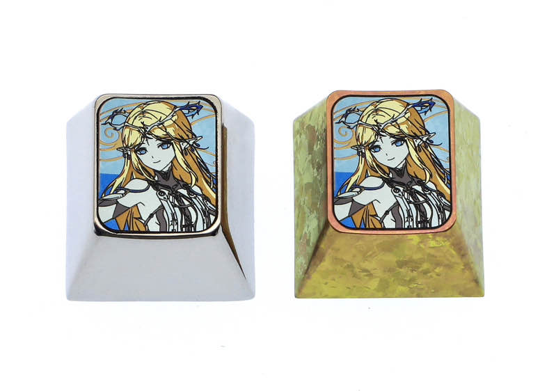 Wuthering Waves, 1U titanium alloy personalized keycaps, metal carved keycaps around anime and game characters