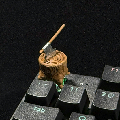 MapleStory Black Wood Demon Resin Coating Personalized Keycaps, Anime Game Creative Keycaps, Mechanical Keyboard Fun Decorative Keycaps