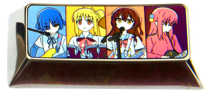 BOCCHI THE ROCK! ， Kessoku banndo, 2.25U titanium alloy personalized keycaps, metal carved keycaps for game anime characters