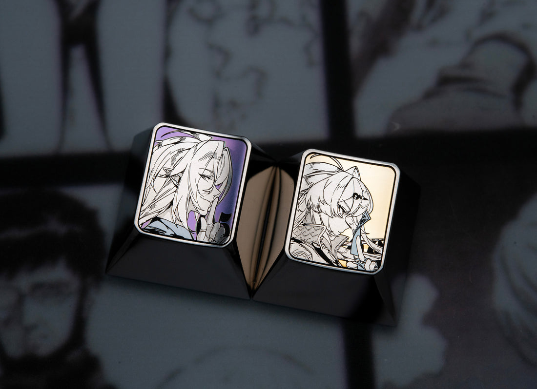 Zenless Zone Zero, 1U titanium alloy personalized keycap, May June special, anime and game character creation metal keycap