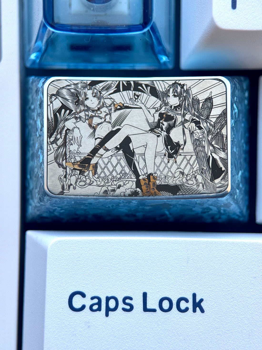 Fate, 1.5U titanium alloy precision carved personalized keycaps, anime and game cultural creative keycaps