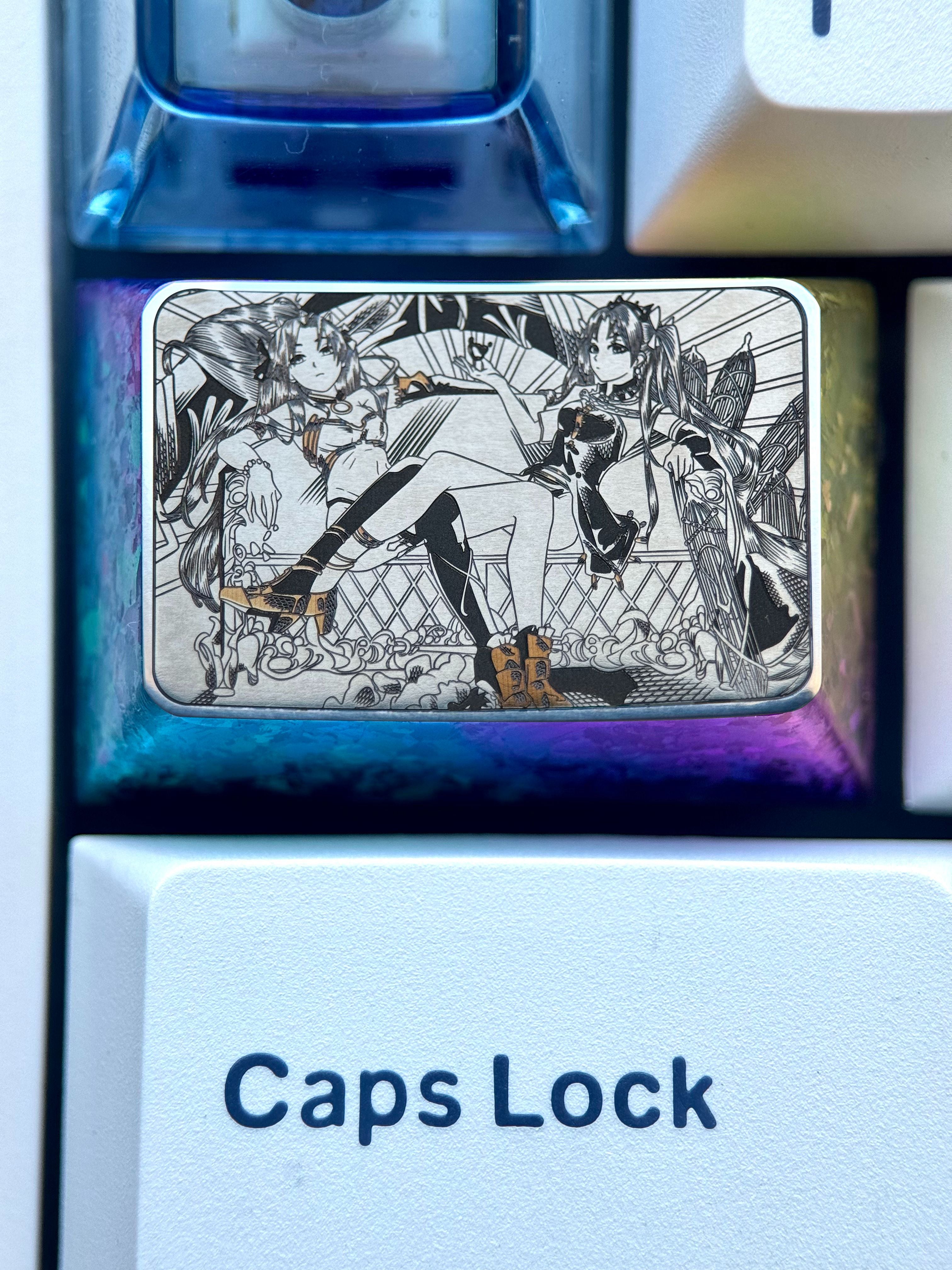 Fate, 1.5U titanium alloy precision carved personalized keycaps, anime and game cultural creative keycaps