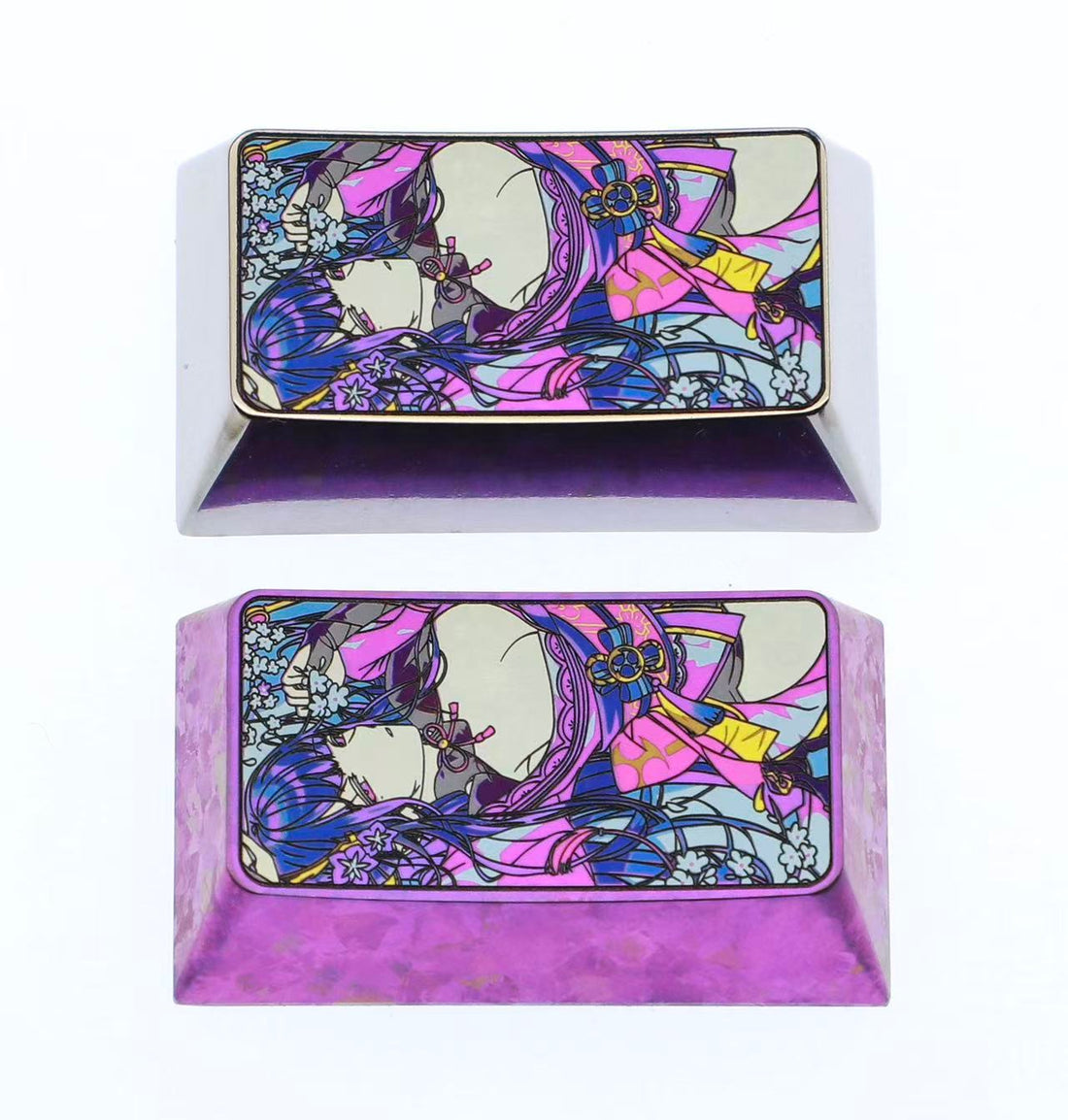 Genshin Impact series, Raiden Shogun, 1.75U titanium alloy keycaps, anime and game culture creative personalized keycaps