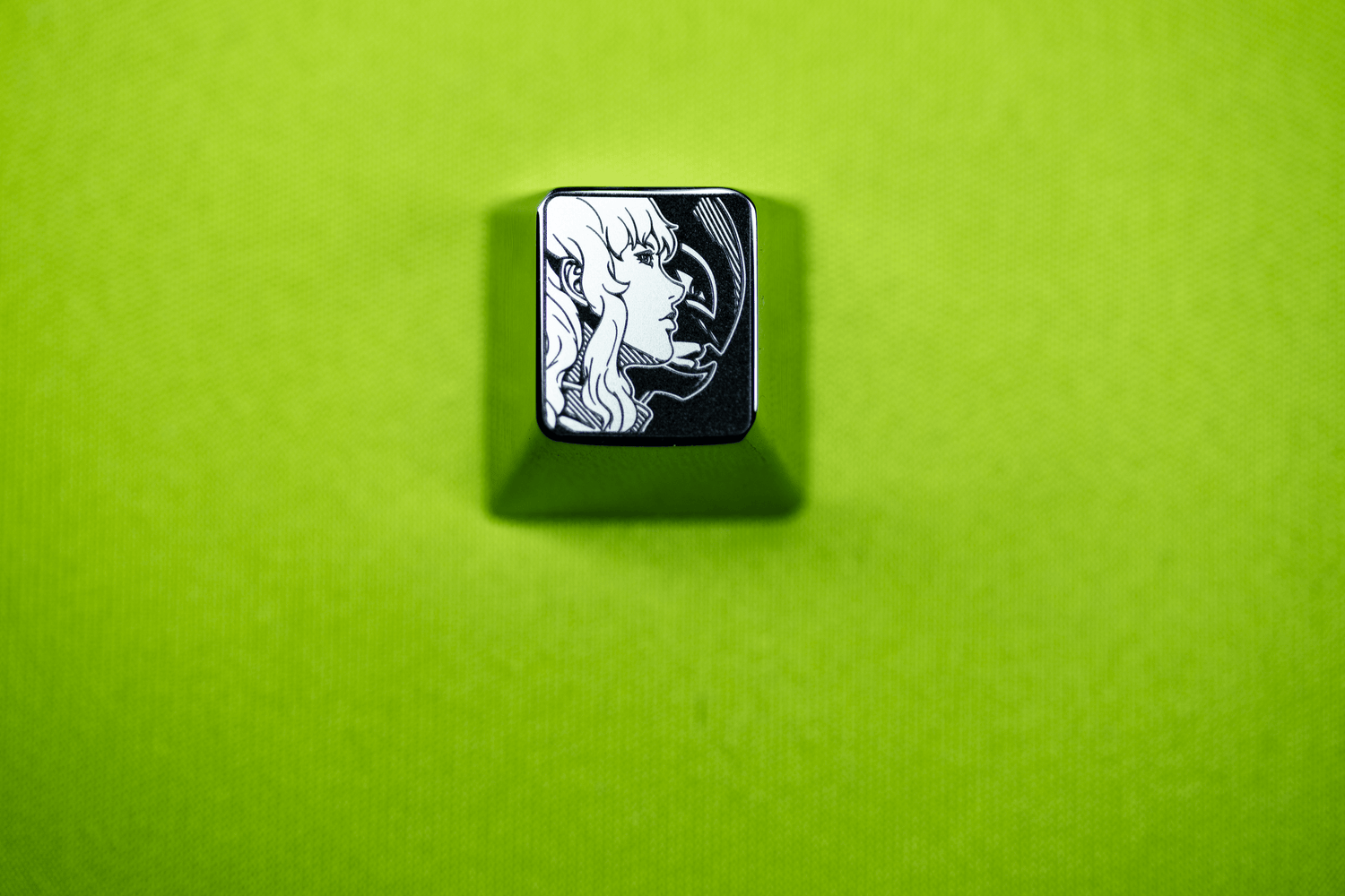 Berserk series, 1U titanium alloy personalized keycaps, innovative metal carved keycaps for anime and gaming culture.