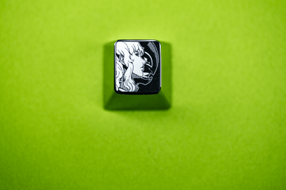 Berserk series, 1U titanium alloy personalized keycaps, innovative metal carved keycaps for anime and gaming culture.