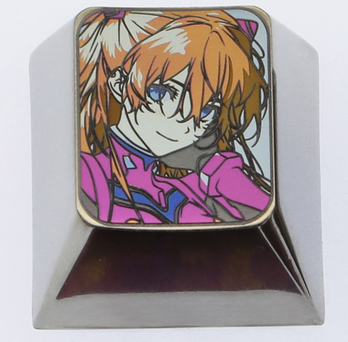 EVA, Asuka for hair teasing, titanium alloy colored keycaps, personalized keycaps, keyboard decorative keycaps