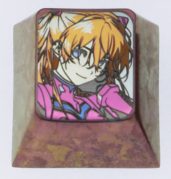 EVA, Asuka for hair teasing, titanium alloy colored keycaps, personalized keycaps, keyboard decorative keycaps